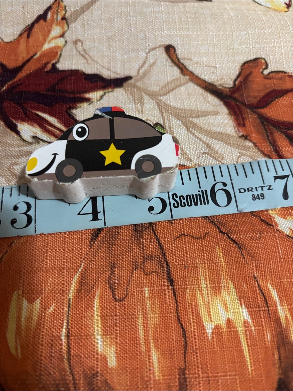 Wooden Black Police Car Toy - Kids Toy - Picture 2 of 2